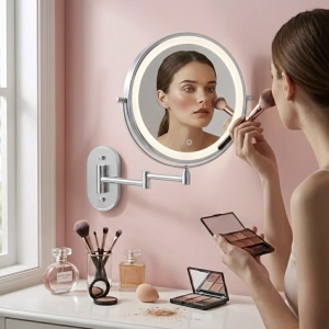 Oglindă LED Glow Chrome – design elegant cu iluminare modernă pentru baie | disponibilă pe Deppo - Img 8
