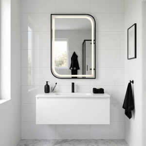 Oglindă LED ZONE 70X50 BLACK - Img 3