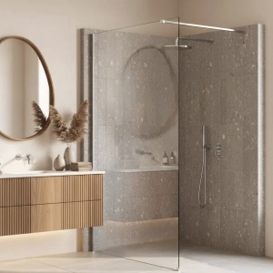 Paravan de dus Rea Flexi Transparent / Chrome - Img 7