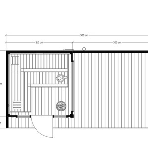 SAUNĂ DE GRĂDINĂ FINLANDEZĂ GABI – 250×500 cm – 6–7 PERSOANE – 9kW - Img 14