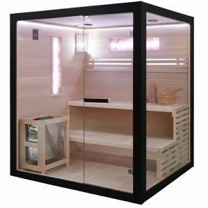 SAUNĂ FINLANDEZĂ FORSA3 BL – 6kW HARVIA – 4 PERSOANE – 180×160 cm