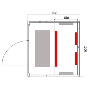 Saună uscată cu infraroșu ALTA2 120×105 cm – 2-3 persoane, Hemlock, 230V, cromoterapie, Bluetooth | Deppo - Img 12