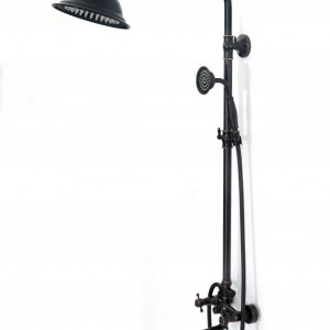 Set de dus cu scurgere Rea Retro Old Black negru - Img 3
