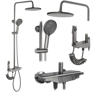 Set de duș cu termostat Savio Titanium - Img 1