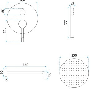 Set de dus incastrat Rea Lungo Diamond Chrome + BOX - Img 4