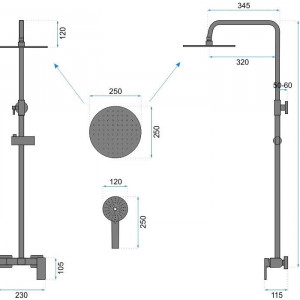 Set de dus Rea Roger Black Mat - Img 2