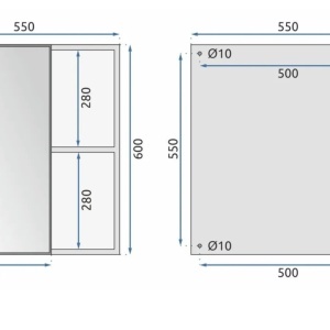 Set mobilier de baie cu lavoar Astor 60cm White - Img 8