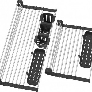 Uscator pentru vase Mat pentru chiuveta 322107 Black - Img 2