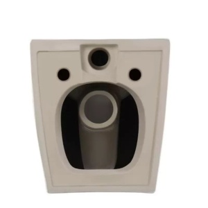 Vas wc cu functie de bideu, Rimless, Taharet, baterie apa calda/rece, Alb, montaj suspendat, capac Soft-Close, 55x36 cm, Angi - Img 9
