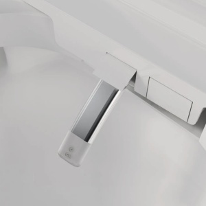 Vas wc smart, functie de bideu, capac incalzit, dezinfectare UV, cadru inclus, afisaj Led, Functii avansate, 59x38, Alb, Ralph - Img 10