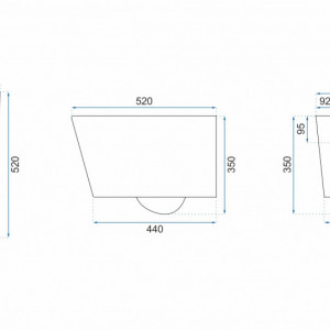 Vas WC suspendabil Platinia Ramon Rimless - Img 2