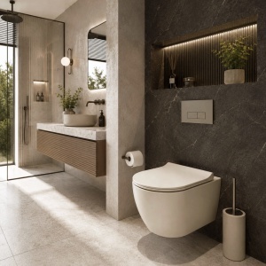 Vas WC suspendabil REA Focus Tornado Creme - Img 6