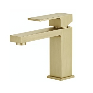 Baterie lavoar joasă auriu periat QUADRO auriu periat