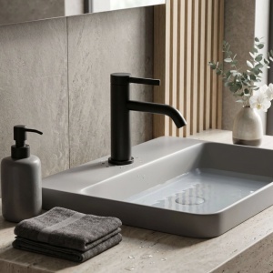 Baterie pentru baie Rea Rivo Black - Img 2