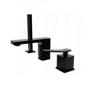 Baterie pentru cadă negru mat 3-HOLE - Img 1