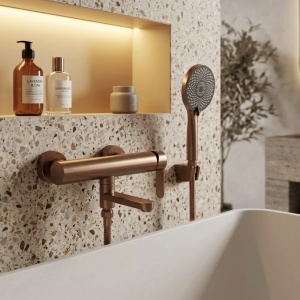 Baterie pentru cadă Rea Arcos Brushed Copper - Img 3