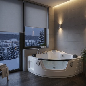 CADĂ DE BAIE SPA CU HIDROMASAJ ORINO Deppo 632C 135x135 CM - Img 5