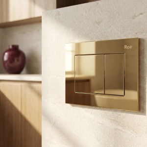 Cadru WC încastrat K011A-Q Rea cu buton J Gold - Img 5