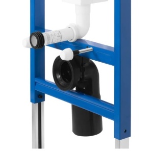 Cadru WC încastrat K011A-Q Rea cu buton T Brush Steel - Img 5