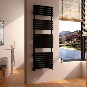 Calorifer portprosop FLAT BLACK 1500x500mm - negru mat