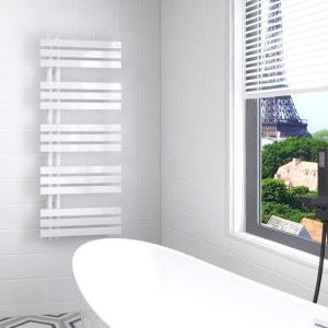 Calorifer portprosop HORIZONT WHITE SLIM 1200x500mm – alb mat