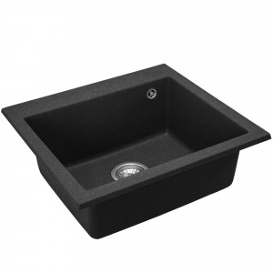 Chiuveta bucatarie Granit West XL black dots - Img 6