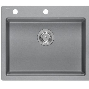 Chiuveta de bucatarie granit GREY Kurt 110, 59,5 x 50 x 21,5 cm - Img 5