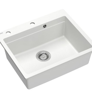 Chiuveta granit Kurt 110 white 59,5 x 50 x 21,5 cm - Img 4