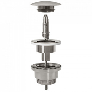 Dop universal pentru lavoar click-clack Rea Nichel INOX - Img 5
