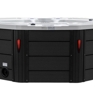 JACUZZI DE GRĂDINĂ 107 CARCASĂ ALB PERLAT ANTRACIT 220x220 CM - Img 2