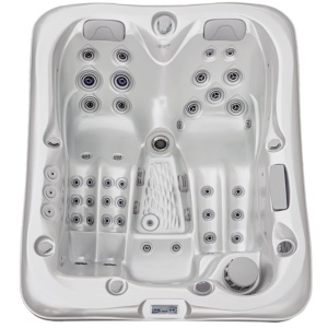 JACUZZI DE GRĂDINĂ 530 CARCASĂ ALB PERLAT ANTRACIT - Img 3
