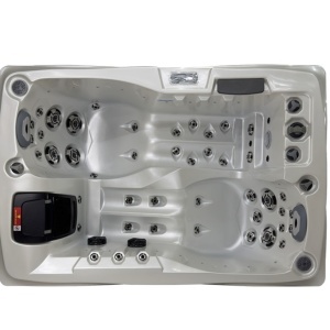 JACUZZI DE GRĂDINĂ 749 CARCASĂ ALB PERLAT ANTRACIT 200x135 CM 230V - Img 3