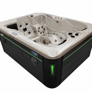 JACUZZI DE GRĂDINĂ SPA102 CAPPUCINO ANTRACIT CARCASĂ 210x160 CM - Img 2