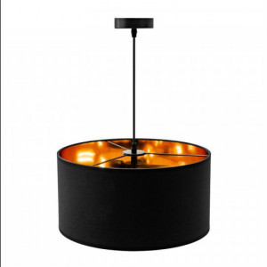Lampa suspendata Negru Auriu 36cm APP619-1CP - Img 3
