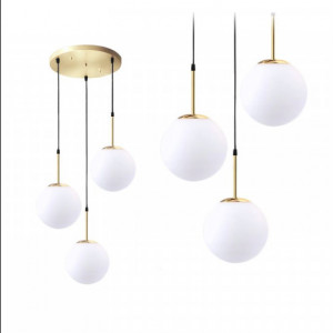 Lampa suspendata Sticla aurie APP656-3CPR - Img 1