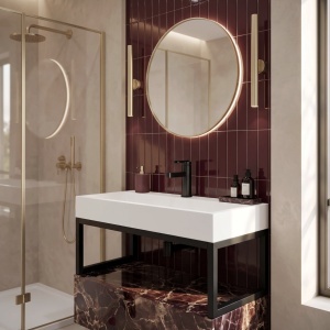 Lavoar baie din conglomerat GOYA 60cm + Cadru