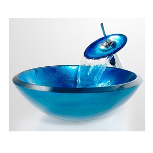Lavoar blue glass, 42 x 42 x 14 cm - Img 4