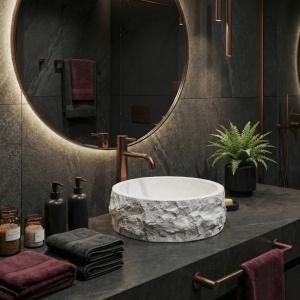 Lavoar pe blat Alice – design modern compact și ceramică premium | Deppo