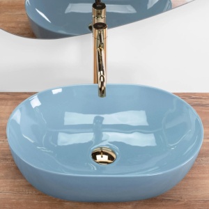 Lavoar pe blat Rea LISA L.BLUE SHINY - Img 2