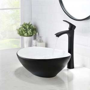 Lavoar pentru blat Alb Negru VERA 40,5x33x14 cm - Img 5
