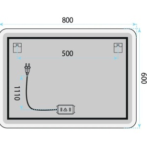 Oglindă LED 80x60cm TOP-3 - Img 4