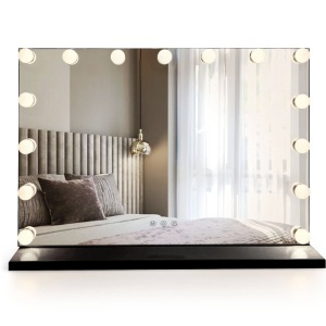 Oglindă LED HOLLYWOOD Black 80x60