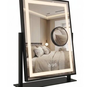 Oglindă LED LUMI Black 30x40cm