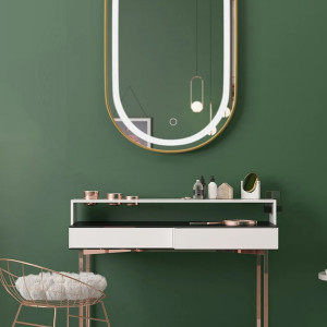 Oglindă LED OLL 60x90 cm Brush Gold - Img 3