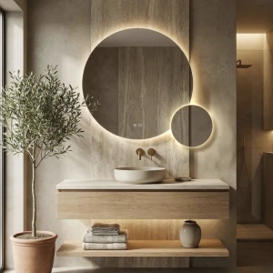 Oglindă LED R-9045 90cm + 45cm - Img 3