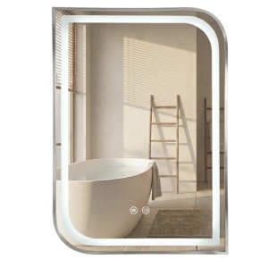 Oglindă LED ZONE 70x50 BRUSH NICKEL