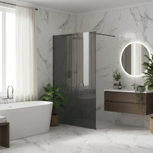 Paravan de dus Rea Flexi Grey / Titan