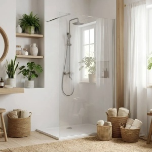 Paravan de dus Rea Flexi Transparent / Chrome - Img 4