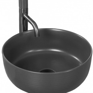 Platinia Lavoar pentru blat Platinia Brenda GREY MAT - Img 1