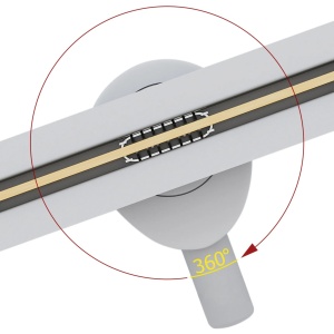Rigolă de duș Rea Neo Ultra Slim Mirror Gold brush - Img 4